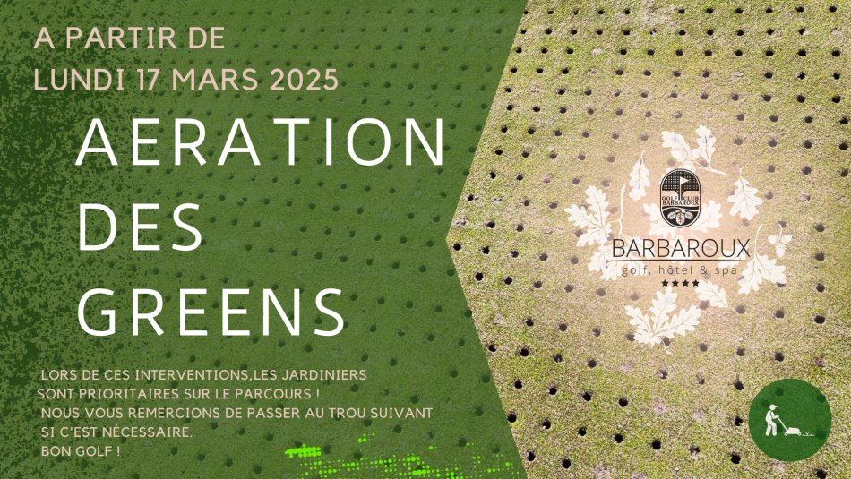 AERATION DES GREENS