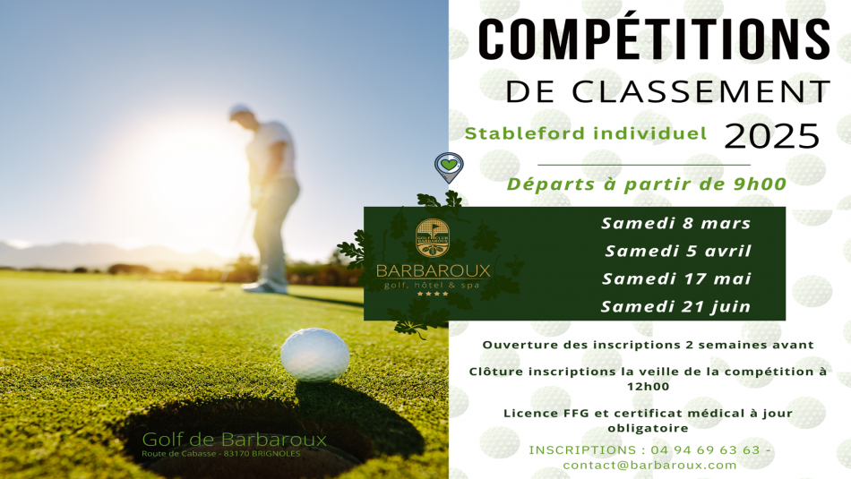 COMPETITIONS DE CLASSEMENT
