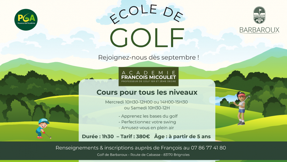 ECOLE DE GOLF